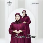 Model baju gamis polos modern terbaru